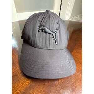 Puma Black Adjustable Baseball Hat With Embroidered Logo                   60-12